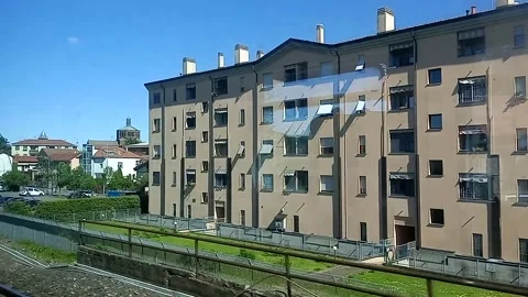 Suburbs from the train Video stock 272774043