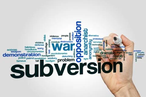 Subversion word cloud Stock Photos