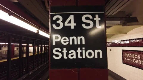 Subway 34th st mad Stock Footage 169121178