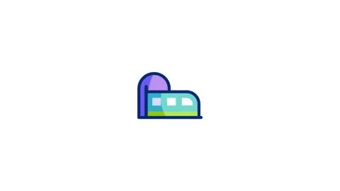 Subway Animated Icon Stock Footage 320235938