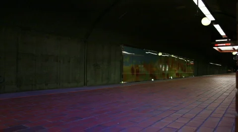 Subway Arrival 2 Stock Footage 693125