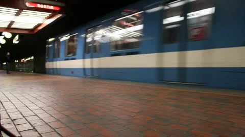 Subway Arrival Stock Footage 689769