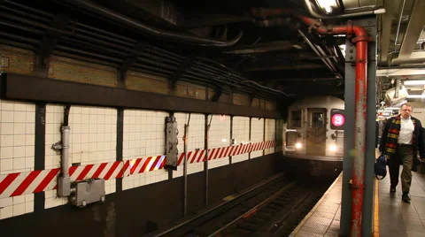 Subway arriving Stock Footage 1807881