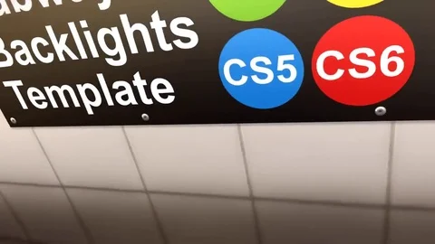 SUBWAY BACKLIGHTS Stock After Effects