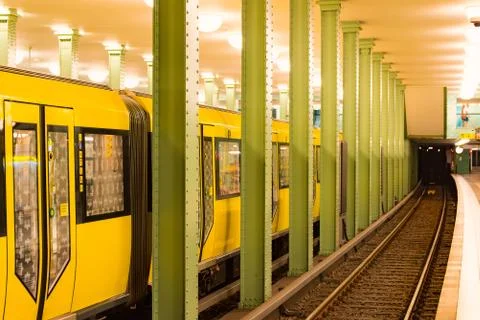 The Subway in Berlin Stock Photos