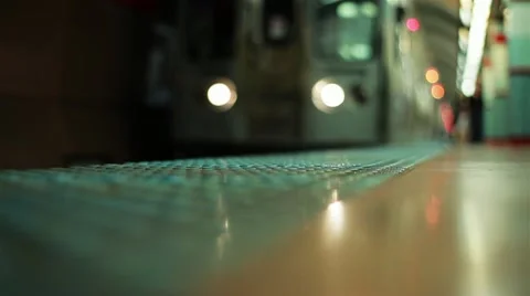 Subway Bokeh Stock Footage 12426906