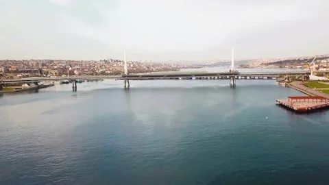 The subway bridge Video stock 147127396