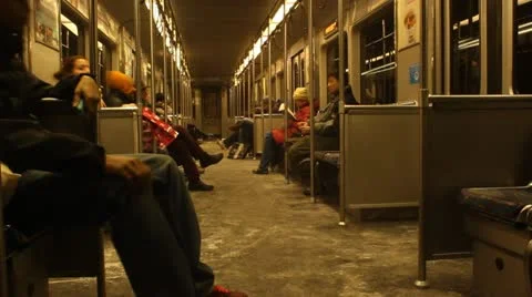 Subway Car Timelapse Video stock 20528074