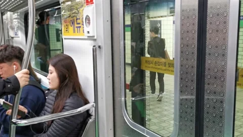 Subway Commuter Train Stock Footage 146326582
