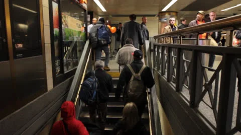 Subway Commuters Stock-Footage 22773804