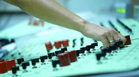 Subway control room Stock Footage 12307595