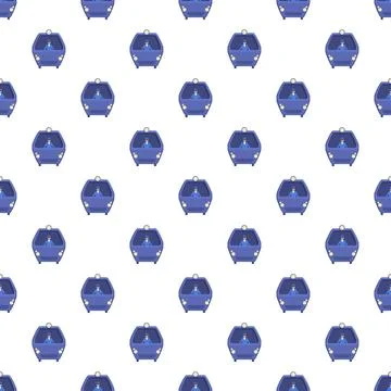 Subway driver operating train transport seamless pattern Stockillustratie