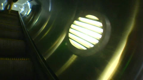 Subway escalator abstract Stock-Footage 857933
