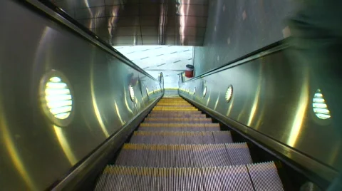 Subway escalator Stock-Footage 857928