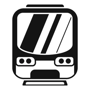 Subway fast metro icon simple vector. Rail transport Stock Illustration