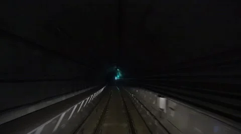 Subway journey view Stock Footage
