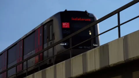 Subway low angle shot Amsterdam Video stock 287442270