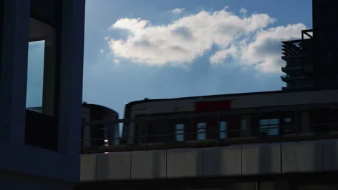 Subway low angle shot Amsterdam Stock Footage 287442275