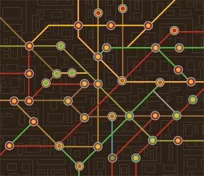 Subway map Stock Illustration