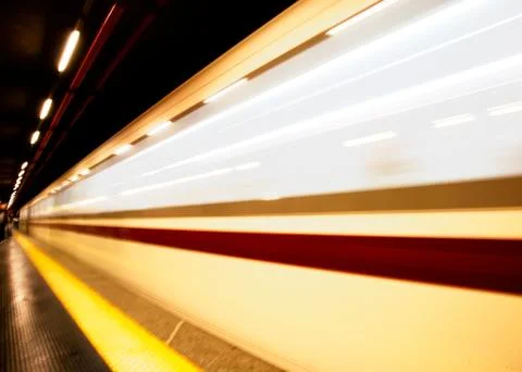 Subway motion blur Stock Photos