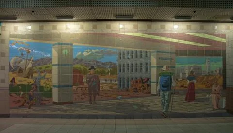 Subway Mural Foto stock