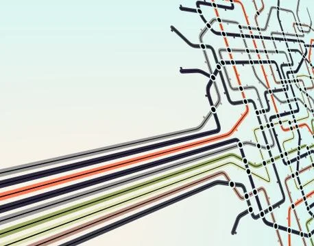 Subway network Stock Illustration