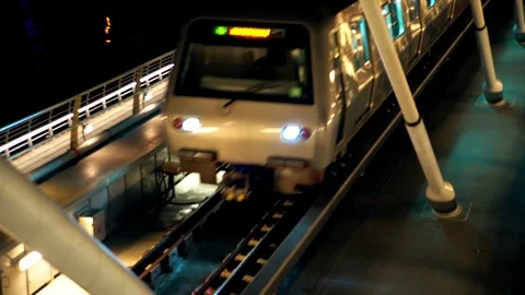 Subway at Night Stock Footage 103512223