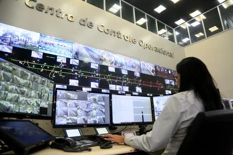 Subway operating system Stock Photos