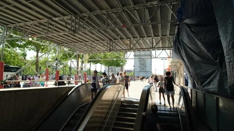 Subway of Paris Stock Footage 244983039