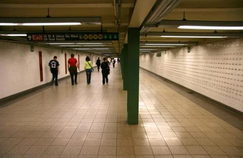 Subway passage Stock Photos