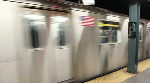 Subway Passing Stock Footage 10080997