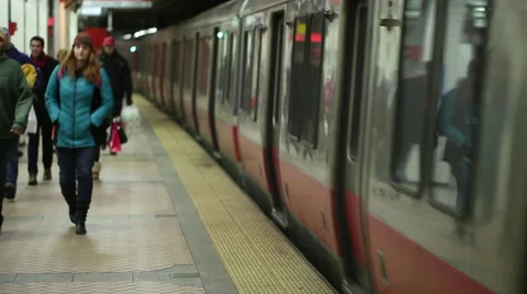 Subway platform Stock Footage 46461311