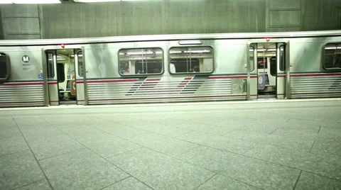 Subway platform Stock Footage 46805386