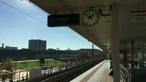 Subway Platform Stock Footage 85317878
