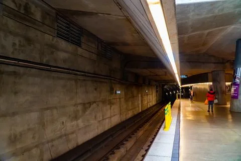 Subway Platform Foto stock