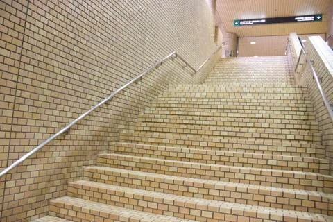 Subway Platform Stairs Stock Photos