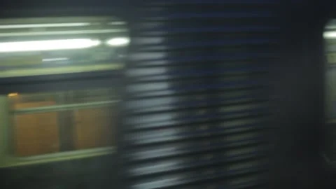 Subway Reflections Stock Footage 229601732