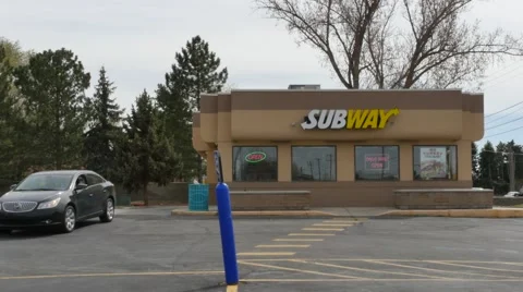 Subway Restaraunt Stock Footage 48432873