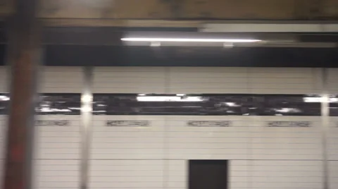 Subway ride with a Panhandler Video stock 33310445