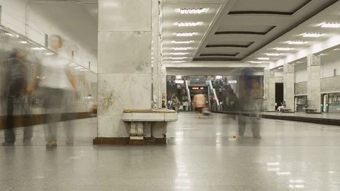 Subway in rush hour Video stock 78591896