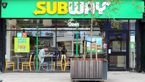 Subway shop store front Stockbeeldmateriaal 277362544