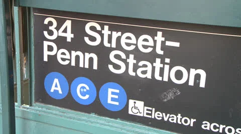 Subway Sign 動画素材 25734058