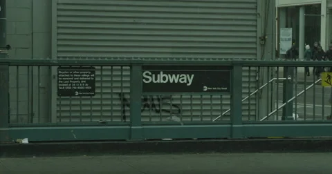 Subway sign Stock Footage 49215742