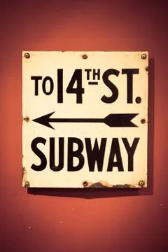 Subway sign Stock Photos