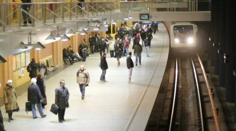 Subway station 3 Stock Footage 743921