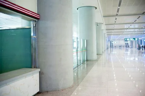 Subway station corridor Stock Photos