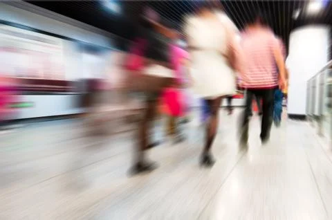 Subway station the crowd Stock Photos