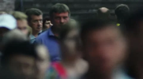 Subway. station. Crowds Stock Footage 12307982