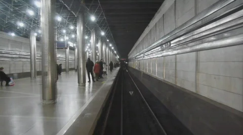 Subway station Stock Footage 612698