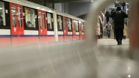 Subway station Stock Footage 743909